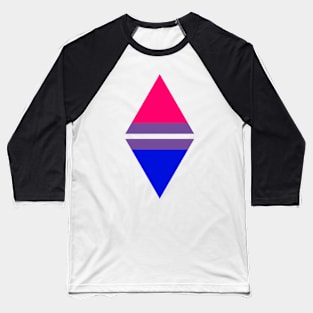 #nerfingwithpride Auxiliary Logo - Bisexual Pride Flag Baseball T-Shirt